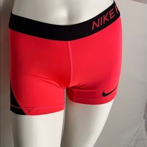Nike Pro Racer pink and black athletic compression shorts 890222-617